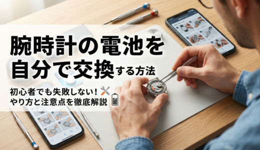 腕時計の電池を自分で交換する方法とは？初心者でも失敗しないやり方と注意点を徹底解説