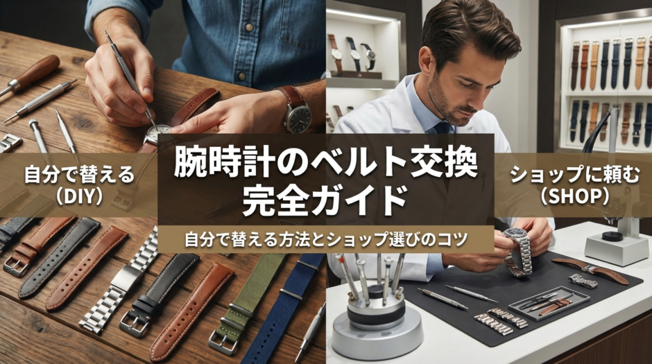 腕時計のベルト交換のおすすめ完全ガイド｜自分で替える方法とショップ選びのコツ