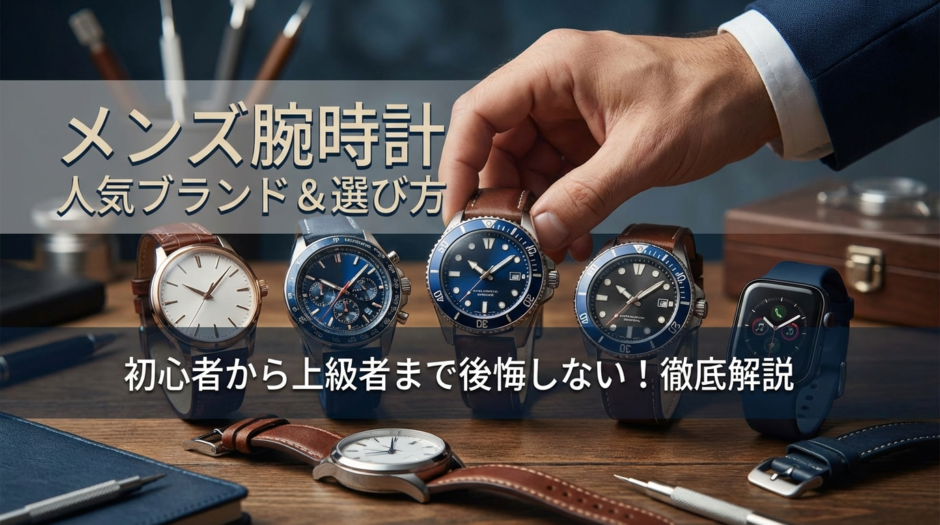 メンズの腕時計で人気のブランドは？初心者から上級者まで後悔しない選び方を徹底解説