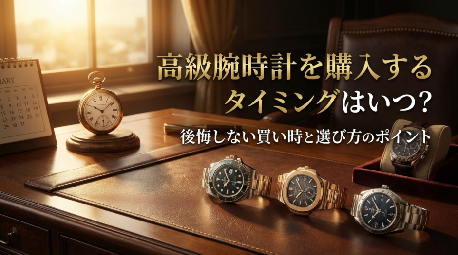 高級腕時計を購入するタイミングはいつ？後悔しない買い時と選び方のポイント