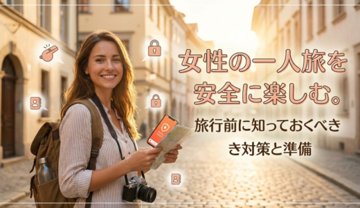 女性の一人旅を安全に楽しむ。旅行前に知っておくべき対策と準備