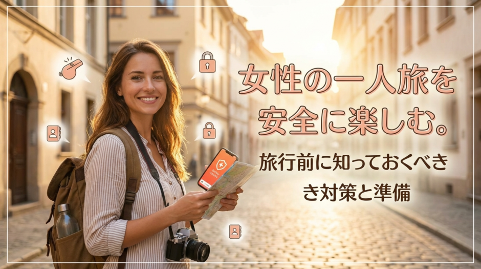 女性の一人旅を安全に楽しむ。旅行前に知っておくべき対策と準備