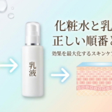 化粧水と乳液の正しい順番とは？効果を最大化するスキンケアを徹底解説