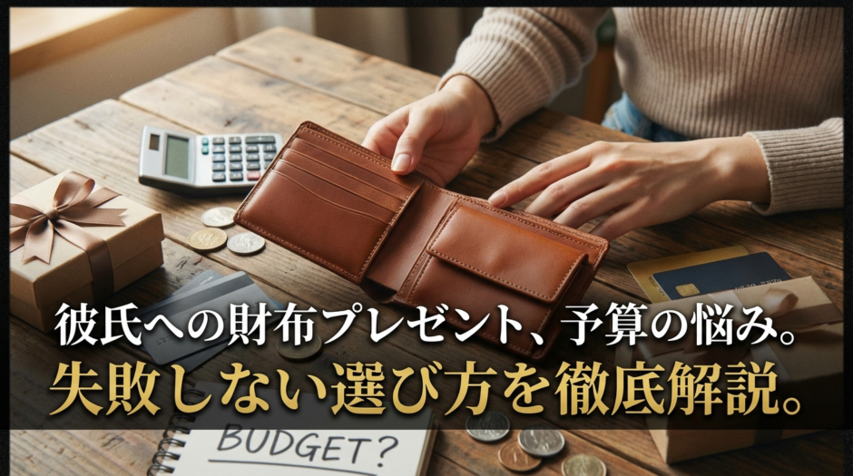 彼氏への財布のプレゼント、予算の悩み。失敗しない選び方を徹底解説。