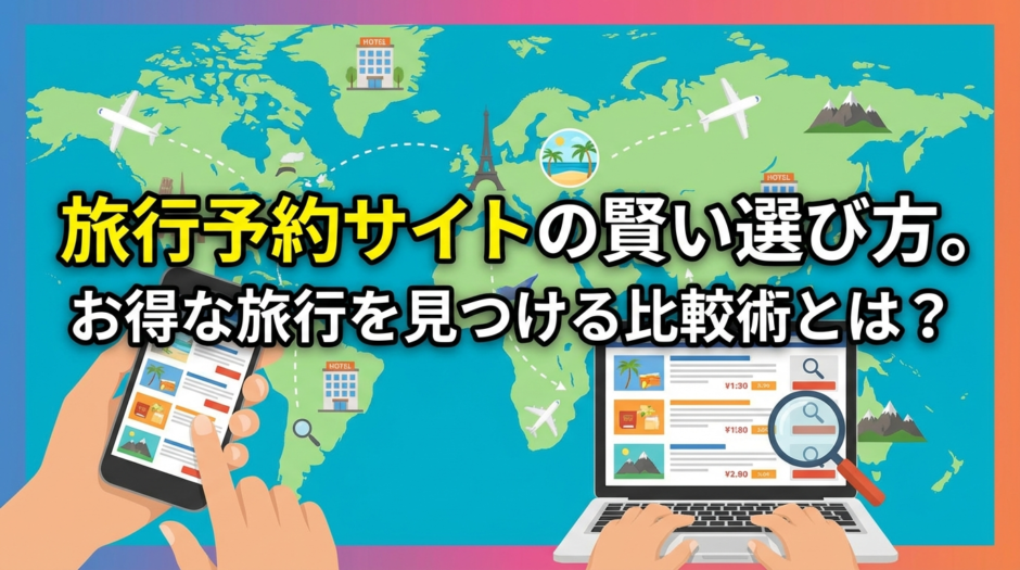旅行予約サイトの賢い選び方。お得な旅行を見つける比較術とは？