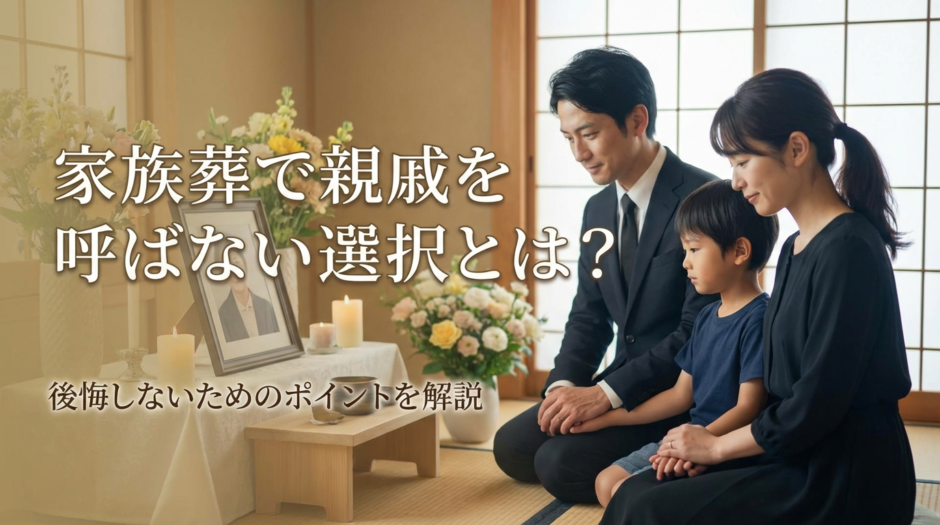 家族葬で親戚を呼ばない選択とは？後悔しないためのポイントを解説