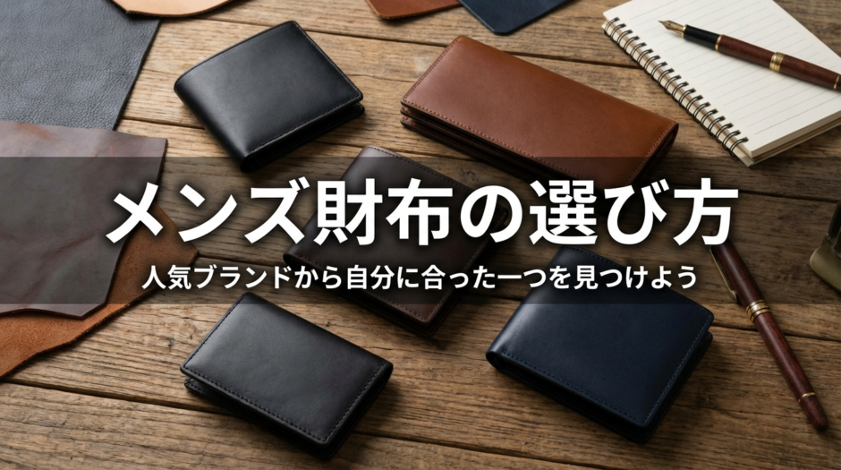 メンズ財布の選び方。人気ブランドから自分に合った一つを見つけよう